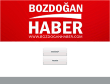 Tablet Screenshot of bozdoganhaber.com